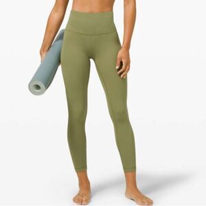 Lululemon Wunder Under High-Rise Tight 25 In Bronze Green Size 6